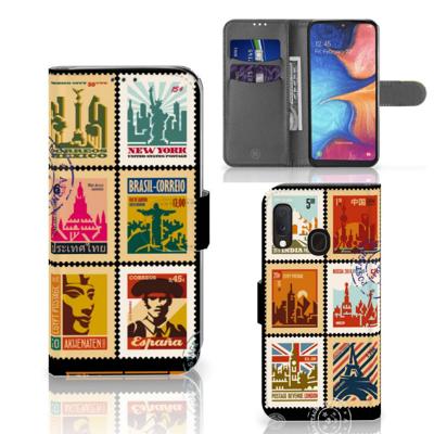 Samsung Galaxy A20e | Flip Cover | Postzegels