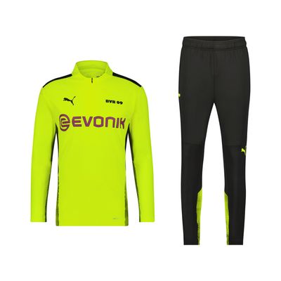 Borussia Dortmund Trainingspak Senior 2021-2022 - Maat L - Kleur: Geel | Soccerfanshop