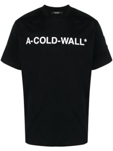 A-COLD-WALL* t-shirt en coton à logo imprimé - Noir