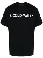 A-COLD-WALL* t-shirt en coton à logo imprimé - Noir - thumbnail