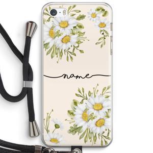 Daisies: iPhone 5 / 5S / SE Transparant Hoesje met koord