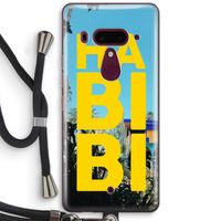 Habibi Majorelle : HTC U12+ Transparant Hoesje met koord
