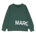 MM6 Maison Margiela Kids sweat à logo imprimé - Vert