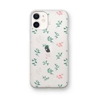 Small white flowers: iPhone 12 mini Transparant Hoesje