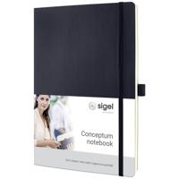 Sigel CONCEPTUM® CO308 Notitieboek Dotted, (punten) Zwart Aantal paginas: 97 DIN A4