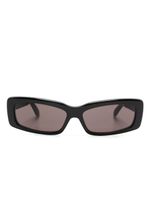 Balenciaga Eyewear lunettes de soleil à monture rectangulaire - Noir