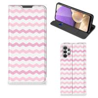 Samsung Galaxy A32 5G | Hoesje met Magneet | Waves Roze Samsung Galaxy A32 5G | Hoesje met Magneet | Waves Roze