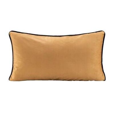 Sierkussen Kai - camel/paars - 30x50 cm