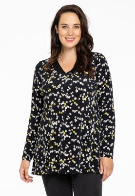 Yoek Tuniek flare DAISY | Zwart | Maat 58/60
