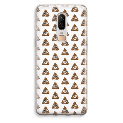 Poop emoji: OnePlus 6 Transparant Hoesje