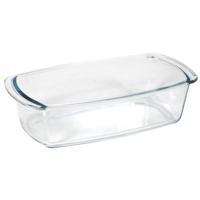 Rechthoekige cake/bakvorm/ovenschaal - Glas - 27 x 14 x 7 cm - Bakvormen voor o.a. cakes