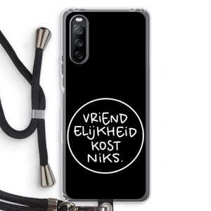 Vriendelijkheid: Sony Sony Xperia 10 III Transparant Hoesje met koord