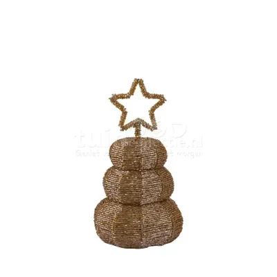 PTMD Kerstboompje Goud 20cm