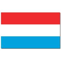 Vlag Luxemburg - 90 x 150 cm - Luxemburgse Vlag - Luxemburg - polyester - supporters