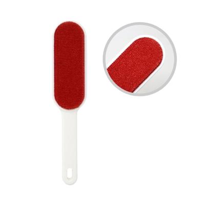 Benson Kledingborstel - 24 cm - wit/rood - ontpluizer - pluizen verwijderen - kleding en meubels