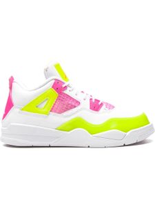 Jordan Kids baskets Air Jordan 4 Retro SE 'White Lemon Pink' - Blanc