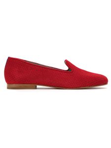 Blue Bird Shoes perforated suede loafers - Rouge