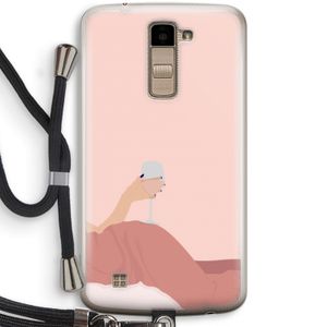 Wine: LG K10 (2016) Transparant Hoesje met koord