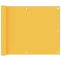 VidaXL Balkonscherm 75x600 cm oxford stof geel