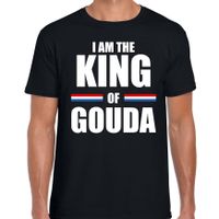 I am the King of Gouda Koningsdag t-shirt zwart voor heren