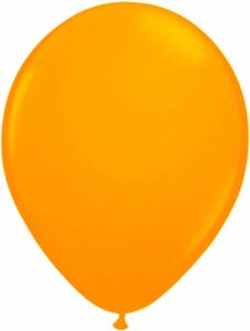 Ballonnen neon oranje 25 cm - 8 stuks
