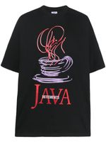 VETEMENTS t-shirt Java à logo brodé - Noir - thumbnail