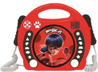 Miraculous Ladybug Draagbare CD Speler met 2 Microfooons - thumbnail