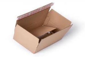 Verzenddoos, boekwikkel met plakstrip, bruin, ft 310 x 230 x 110 mm