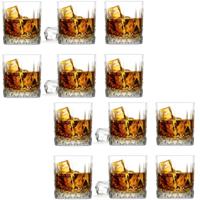 Whiskeyglazen - 12x - Diamond - 280 ml - glas