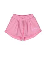 MSGM Kids short à logo imprimé - Rose - thumbnail