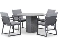 Lifestyle Treviso/Graniet 120 cm dining tuinset 5-delig