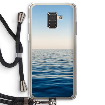 Water horizon: Samsung Galaxy A8 (2018) Transparant Hoesje met koord