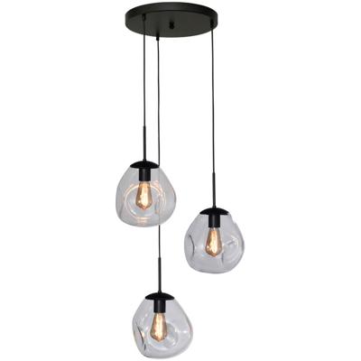 Masterlight Pendel hanglampLava 3x helder glas Ø 24cm - 2762-05-35-3-00-61
