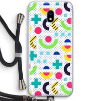 8-bit N°1: Samsung Galaxy J3 (2017) Transparant Hoesje met koord