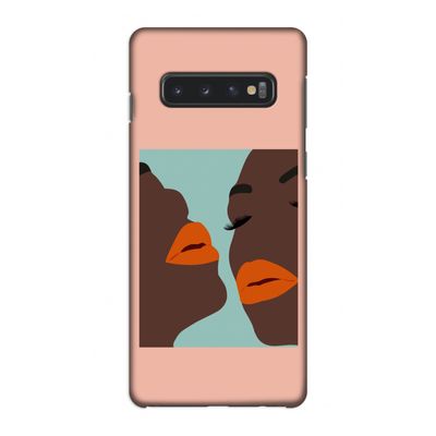 Orange lips: Samsung Galaxy S10 4G Volledig Geprint Hoesje