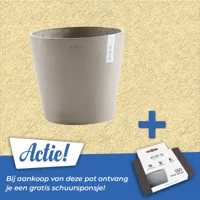 Pot amsterdam d25cm taupe