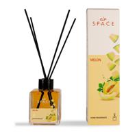 Air Space - Parfum - Geurstokjes - Huisgeur - Huisparfum - Melon - Vierkant - 100ml - thumbnail