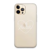 Friends heart pastel: iPhone 13 Pro Max Transparant Hoesje