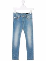 Diesel Kids jean skinny à taille mi-haute - Bleu - thumbnail