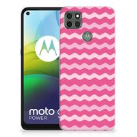 Motorola Moto G9 Power TPU bumper Waves Pink - thumbnail