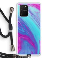 Zweverige regenboog: Samsung Galaxy S10 Lite Transparant Hoesje met koord