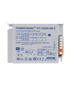 OSRAM Hogedruklamp Elektronisch voorschakelapparaat 70 W (1 x 70 W) voor lichtinbouw, metalen behuizing PTI 70/220-240 S VS20