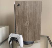PS5 sticker Eikenhouten huid