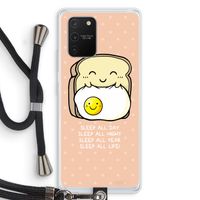 Sleep All Day: Samsung Galaxy S10 Lite Transparant Hoesje met koord