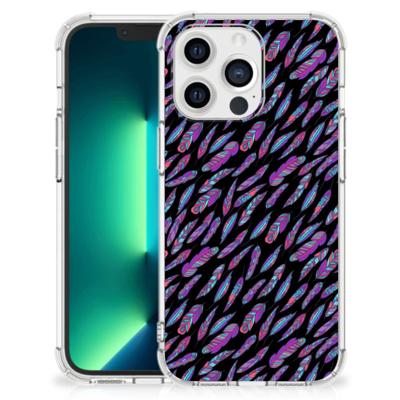 iPhone 13 Pro Max Doorzichtige Silicone Hoesje Feathers Color iPhone 13 Pro Max Doorzichtige Silicone Hoesje Feathers Color