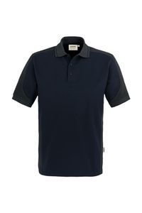 Hakro 839 Polo shirt Contrast MIKRALINAR® - Navy Blue/Anthracite - M