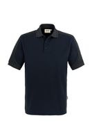 Hakro 839 Polo shirt Contrast MIKRALINAR® - Navy Blue/Anthracite - M - thumbnail