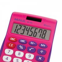 Maul MJ 450 Bureaurekenmachine Pink Aantal displayposities: 8 werkt op batterijen, werkt op zonne-energie (b x h) 113 mm x 72 mm - thumbnail