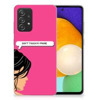 Samsung Galaxy A52 (5G/4G) Silicone-hoesje Woman Don't Touch My Phone