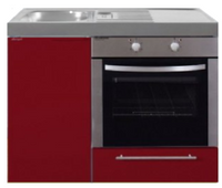 MKB 100 Bordeauxrood met oven RAI-952 - thumbnail